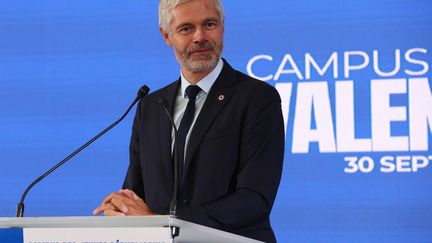 LAurent Wauquiez, president of the Auvergne-Rhône-Alpes region during the Young Republciains campus, October 1, 2023. (ST?PHANE MARC / MAXPPP)