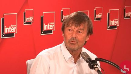 Nicolas Hulot, le 1er septembre 2020 sur France Inter. (FRANCEINTER / RADIOFRANCE)