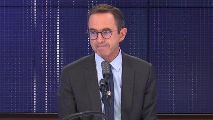 Bruno Retailleau,&nbsp;président du groupe Les Républicains au Sénat, était l'invité du "8h30 franceinfo", jeudi 5 novembre 2020. (FRANCEINFO / RADIOFRANCE)