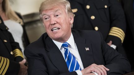 Donald Trump, le 2 juin 2017, à Washington. (BRENDAN SMIALOWSKI / AFP)