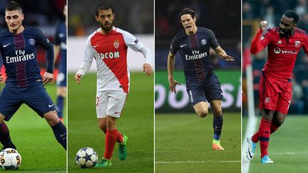 Marco Verratti, Bernardo Silva, Edinson Cavani et Alexandre Lacazette nommés pour le trophée du meilleur joueur de Ligue 1