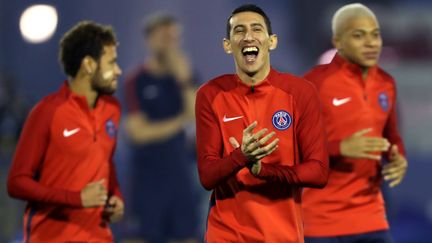 Les arrivées de Neymar et Mbappé ont mis Di Maria sur le banc, qui pourrait s'exiler pour retrouver du temps de jeu.+ (KARIM JAAFAR / AFP)