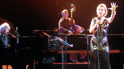 Michel Legrand et Natalie Dessay au Festival Voix Vives de Méditerranée en juillet 2012
 (PHOTOPQR/LE MIDI LIBRE/VINCENT ANDORRA )