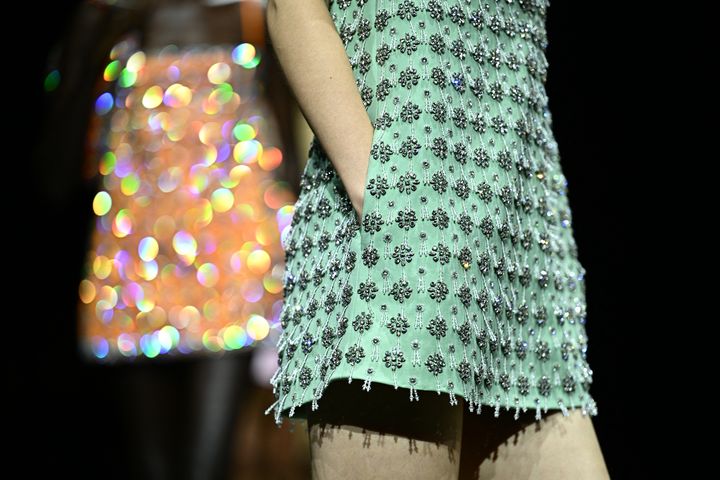 Gucci printemps-été 2024 à la Milan Fashion Week, le 22 septembre 2023 (GABRIEL BOUYS / AFP)