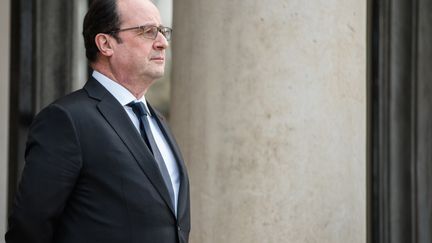 &nbsp;&nbsp;&nbsp;François Hollande lors d'une rencontre avec le président de Zambie à l'Elysée, à Paris, le 8 février 2016. (YANN KORBI / CITIZENSIDE.COM / AFP)