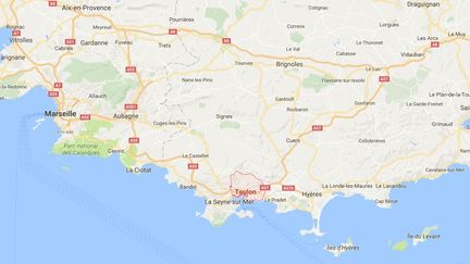 Une bagarre a éclaté à Toulon, dimanche 4 septembre 2016.&nbsp; (GOOGLE MAPS / FRANCETV INFO)