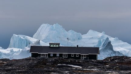 Des icebergs près d'Ilulissat, au Groenland (Danemark), le 19 mai 2021. (ULRIK PEDERSEN / NURPHOTO)