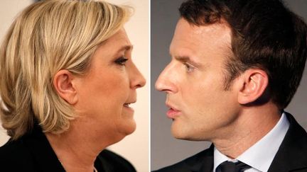 Marine Le Pen et Emmanuel Macron en 2017.&nbsp; (CHARLES PLATIAU / X00217)