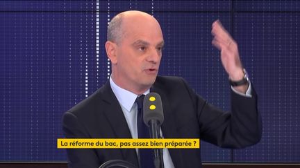 Jean-Michel Blanquer, ministre de l’Éducation nationale et de la jeunesse, était l'invité de franceinfo le 15 novembre 2019. (FRANCEINFO / RADIO FRANCE)