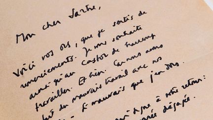 La lettre pourrait dater de la période 1943-1948
 (LIBRAIRIE WALDEN / AFP)