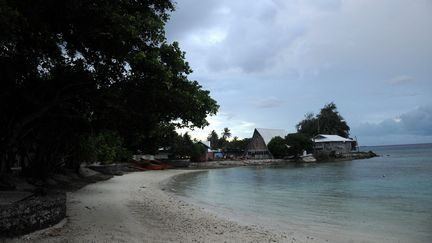 Une plage à Majuro, capitale des Iles Marshall, photographiée le 3 septembre 2013. (MAXPPP)