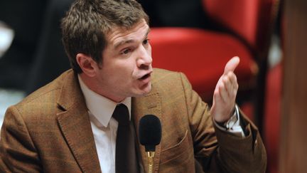 Le secr&eacute;taire d'Etat au Logement Benoist Apparu pendant une session de questions au gouvernement le 1er f&eacute;vrier 2011 &agrave; l'Assembl&eacute;e nationale. (BERTRAND GUAY / AFP)