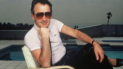 Giorgio Moroder en 1983 dans sa résidence de Beverly Hills, Los Angeles.
 (Hanauer/SIPA)