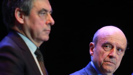 Alain Juppé et François Fillon proposent tous deux de réduire le nombre de fonctionnaires (NICOLAS TUCAT / AFP)