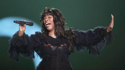 Donna Summer, en concert pour la remise du prix Nobel de la Paix &agrave; Oslo (Norv&egrave;ge), le 11 d&eacute;cembre 2009. (JOHN MCCONNICO / AP / SIPA)