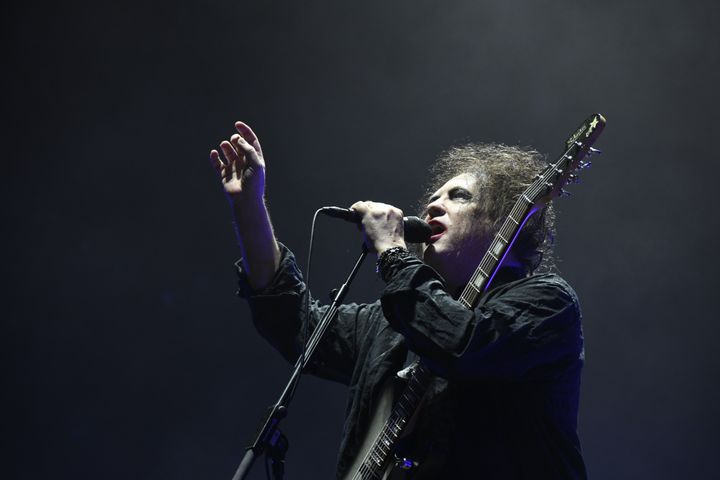 Robert Smith au concert de The Cure le 23 août 2019 à Rock en Seine. (NATHALIE GUYON / FRANCE TELEVISIONS)