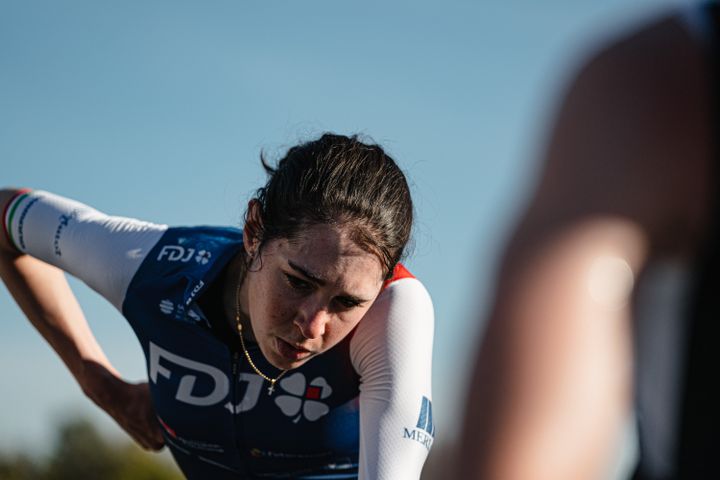 L'Italienne Marta Cavalli a rejoint les rangs de l'équipe FDJ Nouvelle-Aquitaine Futuroscope à l'intersaison en 2022. (Thomas Maheux / FDJ Nouvelle-Aquitaine Futuroscope)