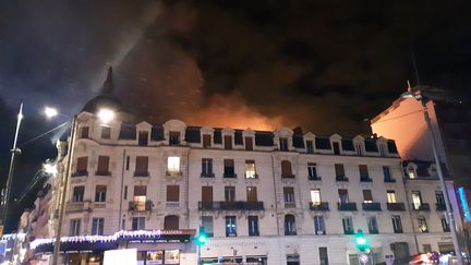 L'incendie d'un immeuble près de la gare de Toulouse, le 10 janvier dernier. (JOCELYNE JEAN / RADIOFRANCE)