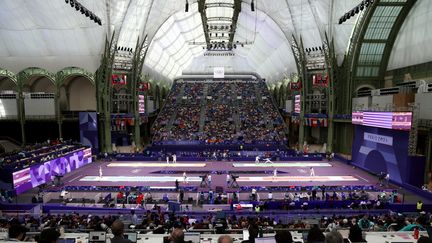 Le Grand Palais à l'occasion des épreuves d'escrime aux Jeux olympiques de Paris 2024, le 28 juillet 2024. (LP / JEAN-BAPTISTE QUENTIN / MAXPPP)