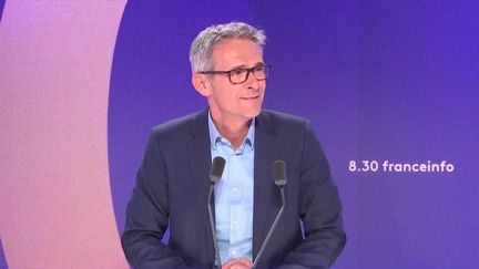 Stéphane Troussel était l'invité du "8h30 franceinfo" du 14 décembre 2024. (RADIOFRANCE/FRANCEINFO)