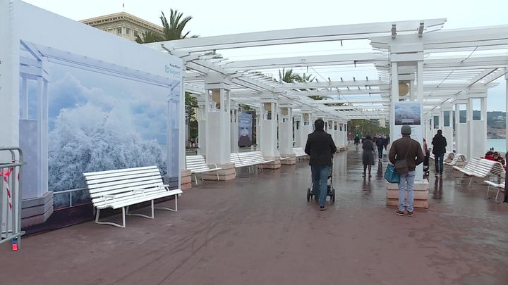 "Bruno Bébert 10 Vagues" sur la Promenade des Anglais à Nice. (C. Napoli / France Télévisions)