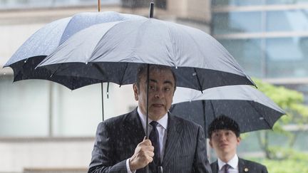 L'ancien dirigeant de Renault-Nissan, Carlos Ghosn, le 24 juin 2019 à Tokyo (Japon). (KAZUHIRO NOGI / AFP)