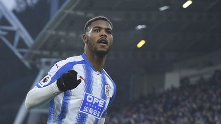 Steve Mounié, l'un des joueurs testés positifs par la Sierra Leone, le 9 décembre 2017 à Brighton. (OLI SCARFF / AFP)