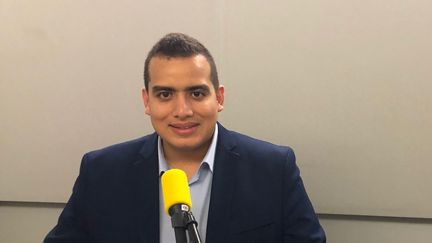 Amine Elbahi, le 22 octobre 2019 à franceinfo. (MARGAUX STIVE / RADIO FRANCE)