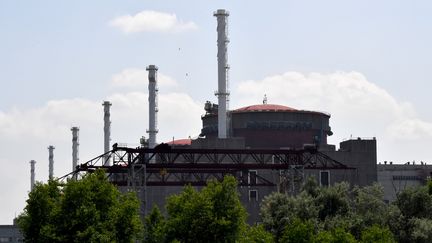 Vue générale de la centrale nucléaire de Zaporijia, dans le sud de l'Ukraine, le 15 juin 2023. (OLGA MALTSEVA / AFP)