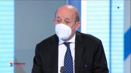 Jean-Yves Le Drian
18 avril 2021 (CAPTURE D'ECRAN "DIMANCHE EN POLITIQUE" / FRANCE 3)