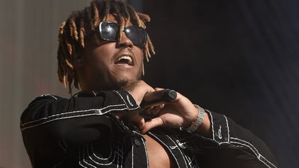 Le rappeur américain JJuice WRLD, sur scène lors d'un festival à Las Vegas le 21 septembre 2019 (IMAGESPACE/REX/SIPA / SHUTTERSTOCK)