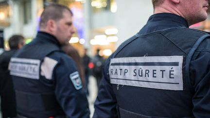 Deux agents de sécurité de la RATP (photo d'illustration). (LEON TANGUY / MAXPPP)