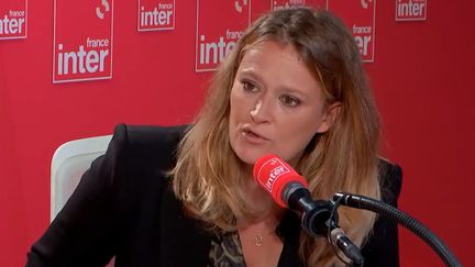 Olivia Grégoire, porte-parole du gouvernement, le 20 juin 2022 sur France Inter. (FRANCEINTER / RADIO FRANCE)