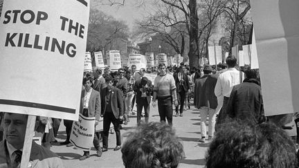 Manifestation aux Etats-Unis contre la guerre au Vietnam
 (AFP)