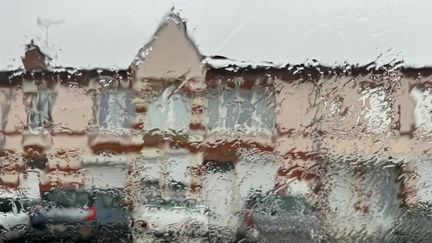 La tempête Louis à Orléans, le jeudi 22 février 2024. (ROMAIN GAUTIER / HANS LUCAS / via AFP)