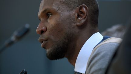 L'ancien footballeur international français Eric Abidal, le 19 juin 2018 près de Barcelone (Espagne).&nbsp; (LLUIS GENE / AFP)