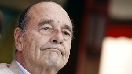 L'ancien pr&eacute;sident Jacques Chirac, le 14 ao&ucirc;t 2011. (SEBASTIEN NOGIER / AFP)