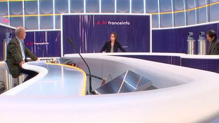 La ministre de la Transformation et de la fonction publiques, Amélie de Montchalin, invité du 8:30 franceinfo dimanche 9 janvier. (FRANCEINFO / RADIOFRANCE)