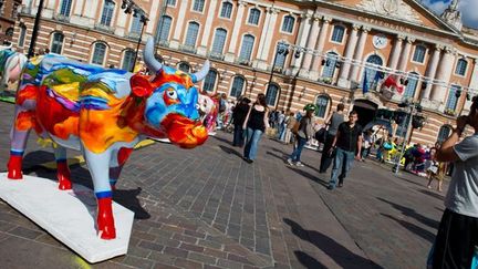 L&#039;une des vaches de la Cow Parade, à Toulouse (31/8/2012)
 (Frédéric Lancelot / Sipa)