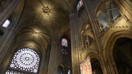 L'intérieur de la cathédrale Notre-Dame de Paris en 2014. (SYLVESTRE / MAXPPP)