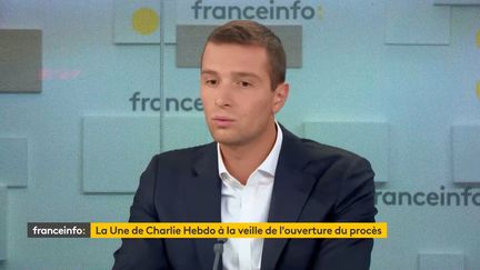 Jordan Bardella, vice-président du Rassemblement national et député européen, invité de franceinfo, mardi 1er septembre 2020. (CAPTURE D'ÉCRAN)