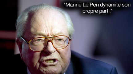 Jean-Marie Le Pen, le 10 avril 2015 sur RTL.&nbsp; (ALAIN JOCARD / AFP)