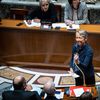 La Première ministre Elisabeth Borne à l'Assemblée nationale à Paris, le 17 janvier 2023. (XOSE BOUZAS / HANS LUCAS / AFP)