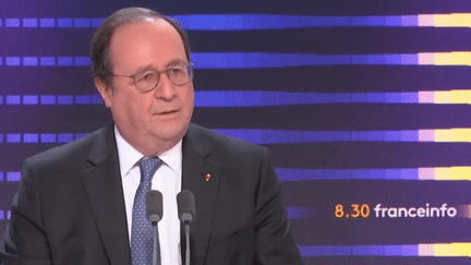 François Hollande, ancien président de la République, est l'invité du 8.30 franceinfo du lundi 27 novembre 2023. (FRANCEINFO)