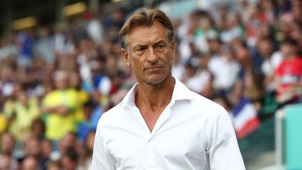 Hervé Renard during the quarter-final of the Olympic Games against Brazil in Nantes, August 3, 2024. (ROMAIN PERROCHEAU / AFP)