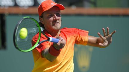 Le Français Lucas Pouille, en 2016. (MARK J. TERRILL/AP/SIPA / AP)