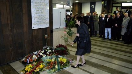 Hommage aux élus de Nanterre tués en mars 2002 (STEPHANE DE SAKUTIN / AFP)