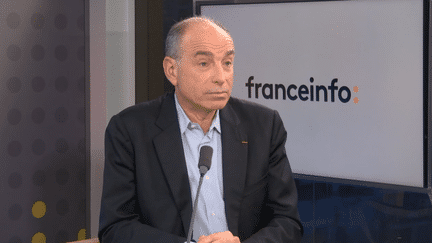 Jean-François Copé, ancien ministre et actuel maire de Meaux (Seine-et-Marne), était l'invité de franceinfo, le mercredi 14 février 2024. (FRANCE INFO / RADIOFRANCE)