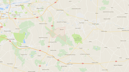 Carte de localisation de&nbsp;Mortcerf, en Seine-et-Marne. (GOOGLEMAPS)