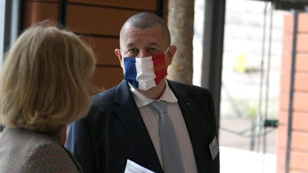 Christophe Marguin, propriétaire de deux restaurants à Lyon et président des Toques blanches lyonnaises, le 2 juillet 2020. (JOEL PHILIPPON / MAXPPP)